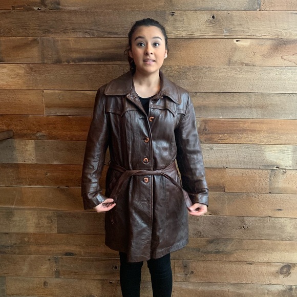 Vintage 1970's Suede Life leather coat - Picture 6 of 8